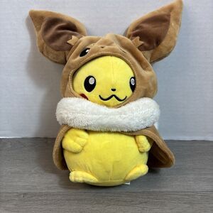 Pokemon Pocket Monster Year Of Eevee Pikachu With Eevee Cape Plush Tokyo